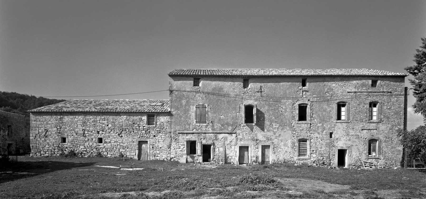 View of Maison Basse, prior to its renovation.